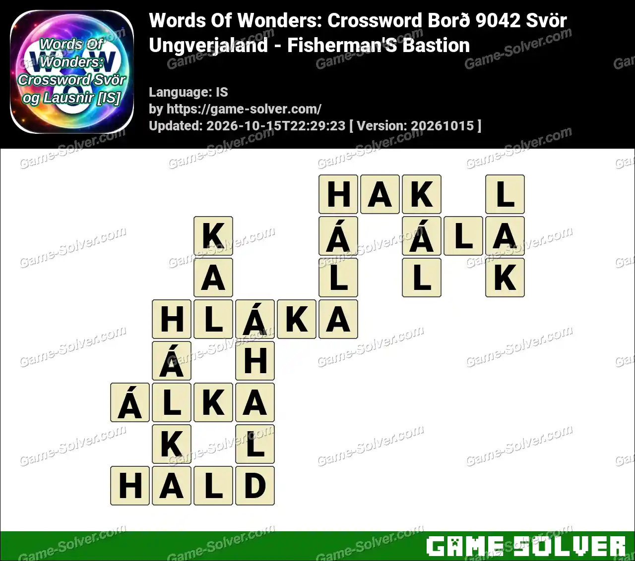 Words Of Wonders: Crossword Borð 9042 Svör – Ungverjaland – Fisherman’S Bastion